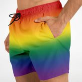 Rainbow Ombre Pride Swim Shorts